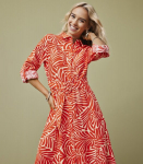 ONLY naiste kleit 15318799*01, kollane/oranž 5715605030141, S
