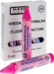 Fluorestseeruvad tehnilised v&auml;rvipliiatsid, A4 formaadis, 5 tk.