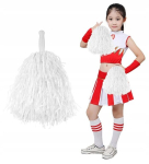 Pomponid "cheerleaders" - valge