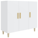 Puhvetkapp vidaXL, valge, 90 x 34 x 80 cm, tehispuit