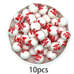 Valentinip&auml;eva Silikoonhelmed Komplekts Armastus Mustritega, Valentines Day series silicone beads 8
