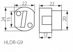 Kanlux G9 keraamiline hoidik Hldr-g9