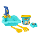 Liivakast minioni ja tarvikutega: kopp, taignarull, vormid