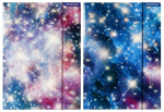 Kaust elastse A4 Galaxy Starpakiga