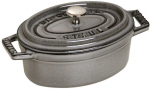 Staub Mini Cocotte ovaalne 250 ml malmpott, grafiitv&auml;rvi