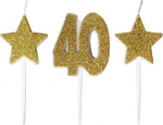 Kuldsed "40" s&uuml;nnip&auml;evak&uuml;&uuml;nlad litritega