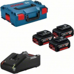 Bosch Professional 18v 5ah Li-ion akud (3 tk.) koos laadijaga