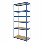 Metallist riiul Helios Hnn 213x75x30 cm, 6 riiulit, 400kg/riiul