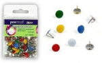 Metallist klambrid, 100 tk., v&auml;rvisegu, Pvc pakend