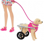 Barbie nukk koos kutsikaga k&auml;rus ja 10 tarvikuga