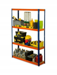 Metallist hoiuriiul Helios 180x180x45 cm, 4 riiulit, 275kg/riiul