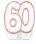 Kuldse &auml;&auml;risega dekoratiivk&uuml;&uuml;nal juubeliks "60".
