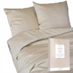 Voodipesu makrosatiin buff. sand beež 160 PURE koos biza Detexpoliga