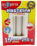 Plastiliini komplekt 15 tk., 250g, valge v&auml;rv