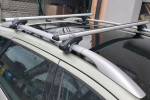 BAGAŻNIK DACHOWY BELKI NA RELINGI ECO ALUBASE 135 cm UNIWERSALNY Z ZAMKAMI