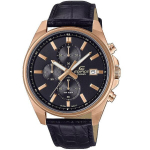 Casio Edifice Efv-610ecl-1auef meeste k&auml;ekell, must, nahkrihm, kuup&auml;evad