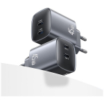Wall charger USAMS CC305 T66 45W GaN 2xUSB-C tarnish
