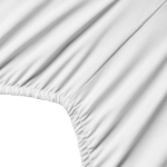 Elastne leht 160x200 cm, valge, mikrofiiber