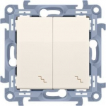 Simon 10 Switch 2 v&otilde;tit, kreem, 10ax