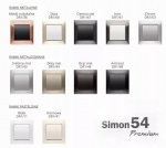 Simon 54 kahekordne kaitsega Schuko pistikupesa, valge