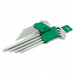 Jonnesway Torx mutriv&otilde;tmete komplekt, 10 tk, painutus, pikk T9-t50