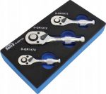 Grzechotek komplekt 3 tk. 1/4", 3/8", 1/2" Satra S-qr72s