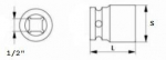 L&ouml;&ouml;kpea 13 mm 1/2" pikkune Jonnesway