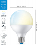 Smart Led pirn E27 G95 11w 2700-6500k Wifi Wiz
