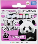 Starpak Hello Panda vahapliiatsid, 12 v&auml;rvi