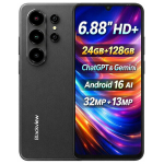 Telefon Blackview WAVE 10 4G AI Android 16, 6.88" HD+, 24GB+128GB(SD 2TB), 32MP+13MP - Must