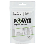 Laadija Samsung 25W adapter + 3A USB-C kaabel 1,8 m valge kiirlaadimine