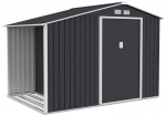 Aiamaja koos puukuuriga Madison, 9x6, Cold Grey
