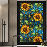 P&auml;evalillev&auml;rvi vitraažakna kile ilma liimita 45x100 cm 1 tk