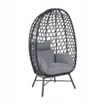 Tugitool Homla Paraiso 743573, 85x67x144 cm, must/hall