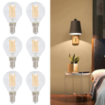 LED-pirnid G45 E14 4W soe valgus, 6 tk.