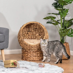 Kassi maja PawHut 50x42x60cm, helepruun/liivakarva
