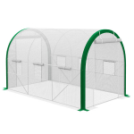 Fooliumkasvuhoone 3,58x2,1x2,1 m, tunnel, rulluks, tsingitud teras, valge