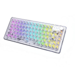 Mehhaaniline klaviatuur K75, 82 klahvi, kuumvahetatav, RGB, valge l&auml;bipaistev