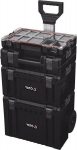 T&ouml;&ouml;riistakastide komplekt Yato YT-09174, 4-osaline ratastel s&uuml;steem, teleskoopk&auml;epide, modulaarne disain