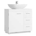 Vannitoa kapp 70x30x63,8 cm Valge hoiustamine