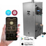 Elektriline suitsuahi terasest WiFi juhtimisega 220L 1500W 10 taset 20&ndash;25kg kuumaks ja k&uuml;lmsuitsutamiseks 330348 Browin