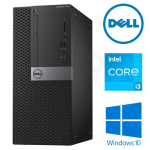 Arvuti Dell 7050 MT i3-6100 8GB 256GB M.2 NVME + 500GB HDD DVD W10P Renew