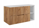 Vannitoakapp, tamme/valge VENA 100,6 x 46 x 58,6 cm