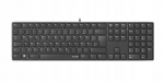 Speedlink Riva &otilde;huke metallist klaviatuur, must, De Layout