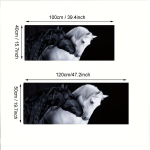 Plakat l&otilde;uend, mustvalge, 47,2x19,7 colio / 120x50 cm