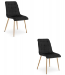 2 s&ouml;&ouml;gitoa tooli komplekt Split, 88x46x40 cm, must