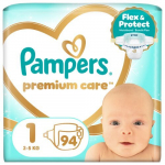 Pampers m&auml;hkmed Premium Care Teipm&auml;hkmed, suurus 1, 94 tk