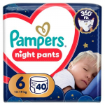 Pampers Night Pants p&uuml;ksm&auml;hkmed, 6, 40 tk.