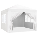 Kokkupandav varikatus 3 &times; 3 m seintega &ndash; valge