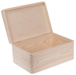 Puidust kaanega kast 30x20cm, naturaalne m&auml;nd, dekupaažiks